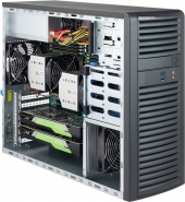 Obudowa Tower Black SC732D3 Tower Chassis W 1200W PS2 PWS